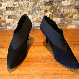 Stuart Weitzman Black Suede Booties
